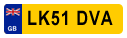 plate with union flag symbol
