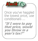 Tip on haggling - buying a used car